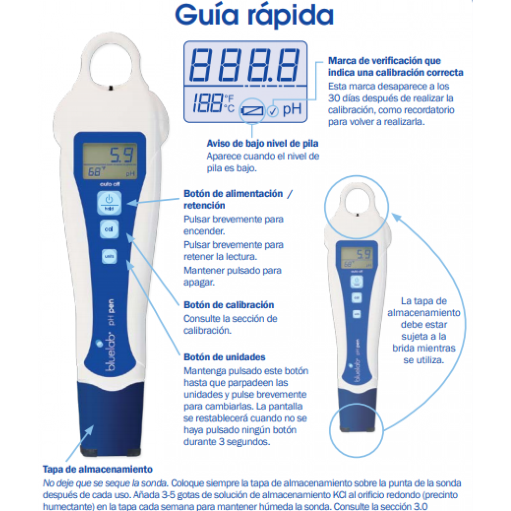 Medidores Ph Metro Bluelab Pen 